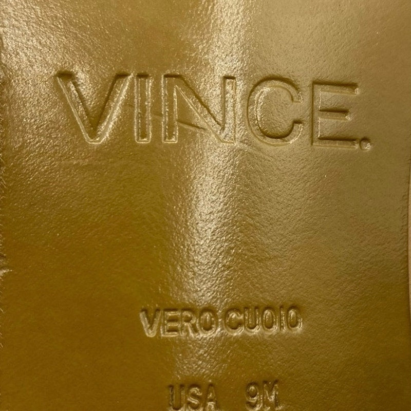 Vince Tan Leather and Suede Open Toed Shooties Sz 9