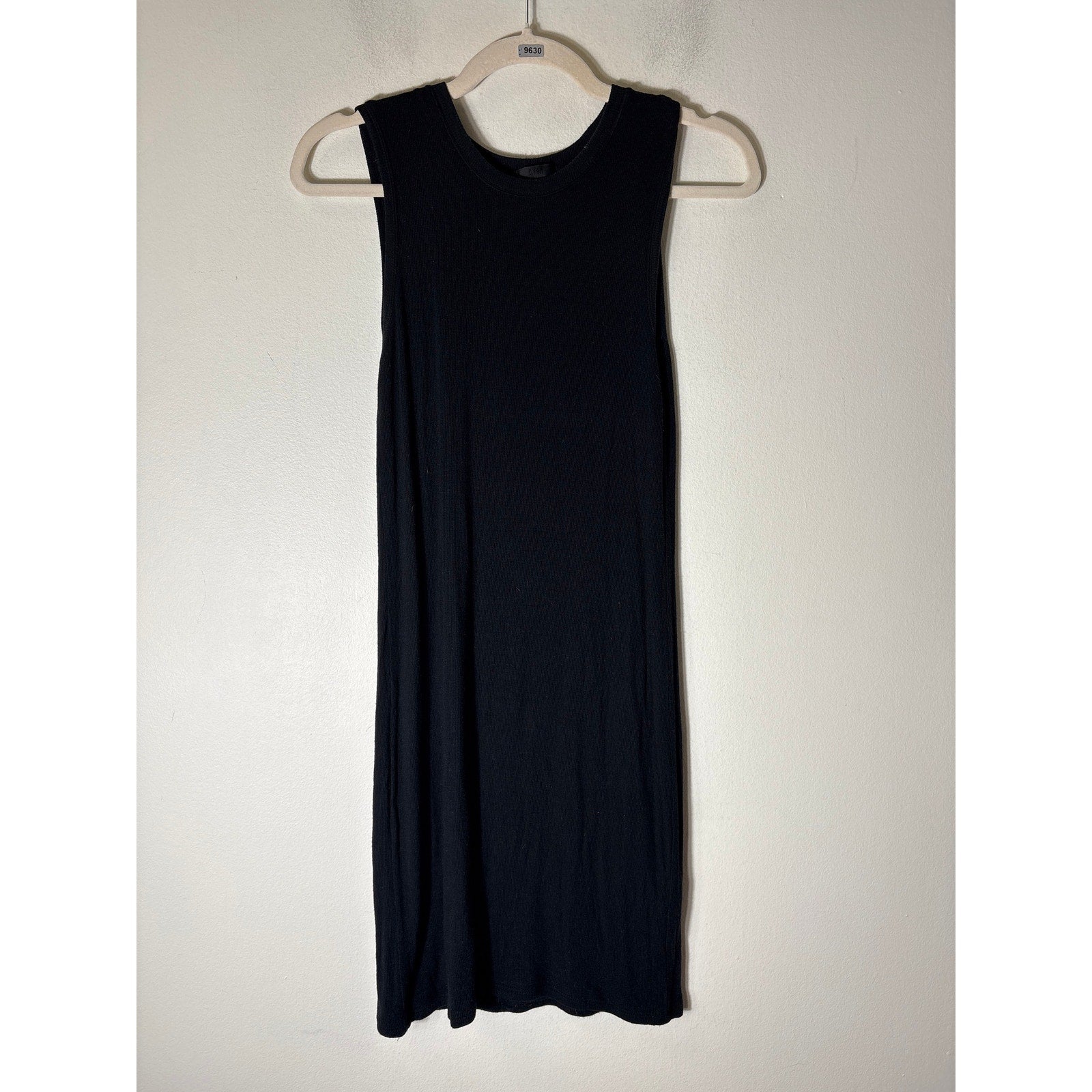ATM Black Sleeveless Knit Knee Length Sweater Dress Sz S