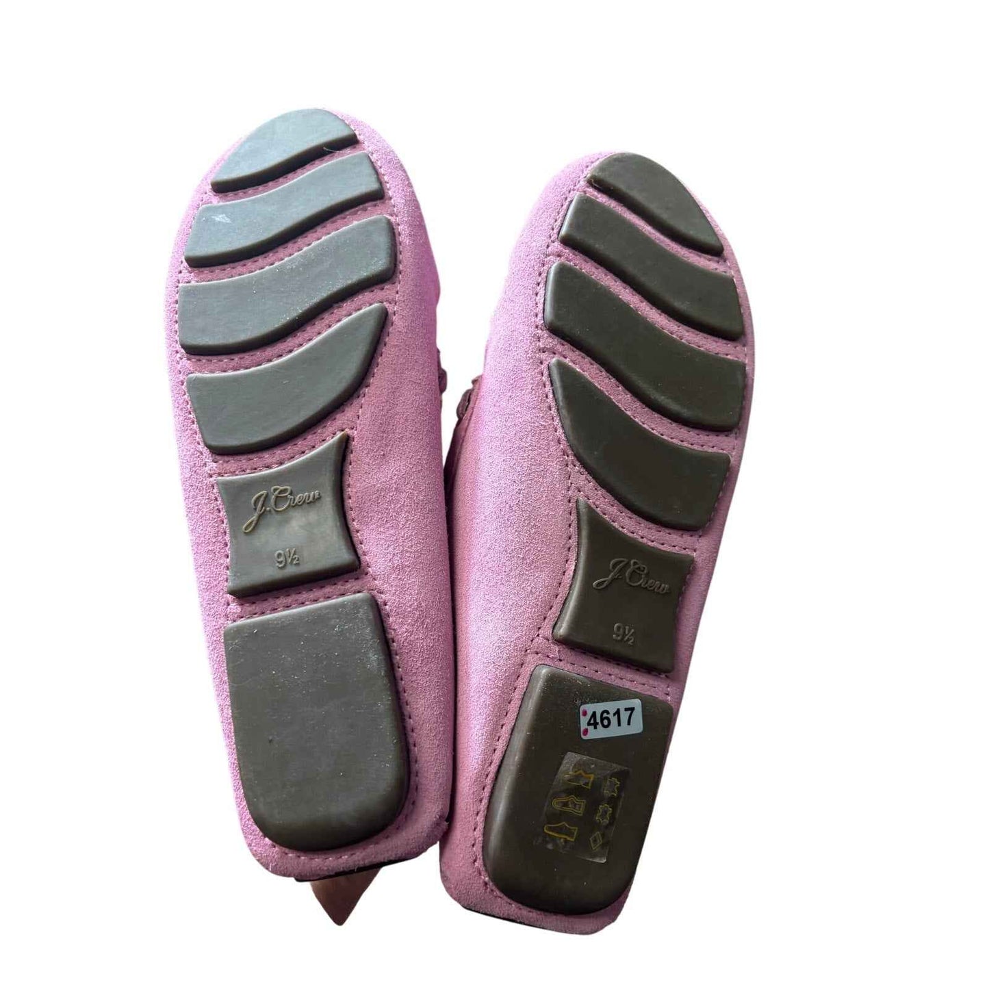J. Crew Pink Suede Moccassins Sz 9.5