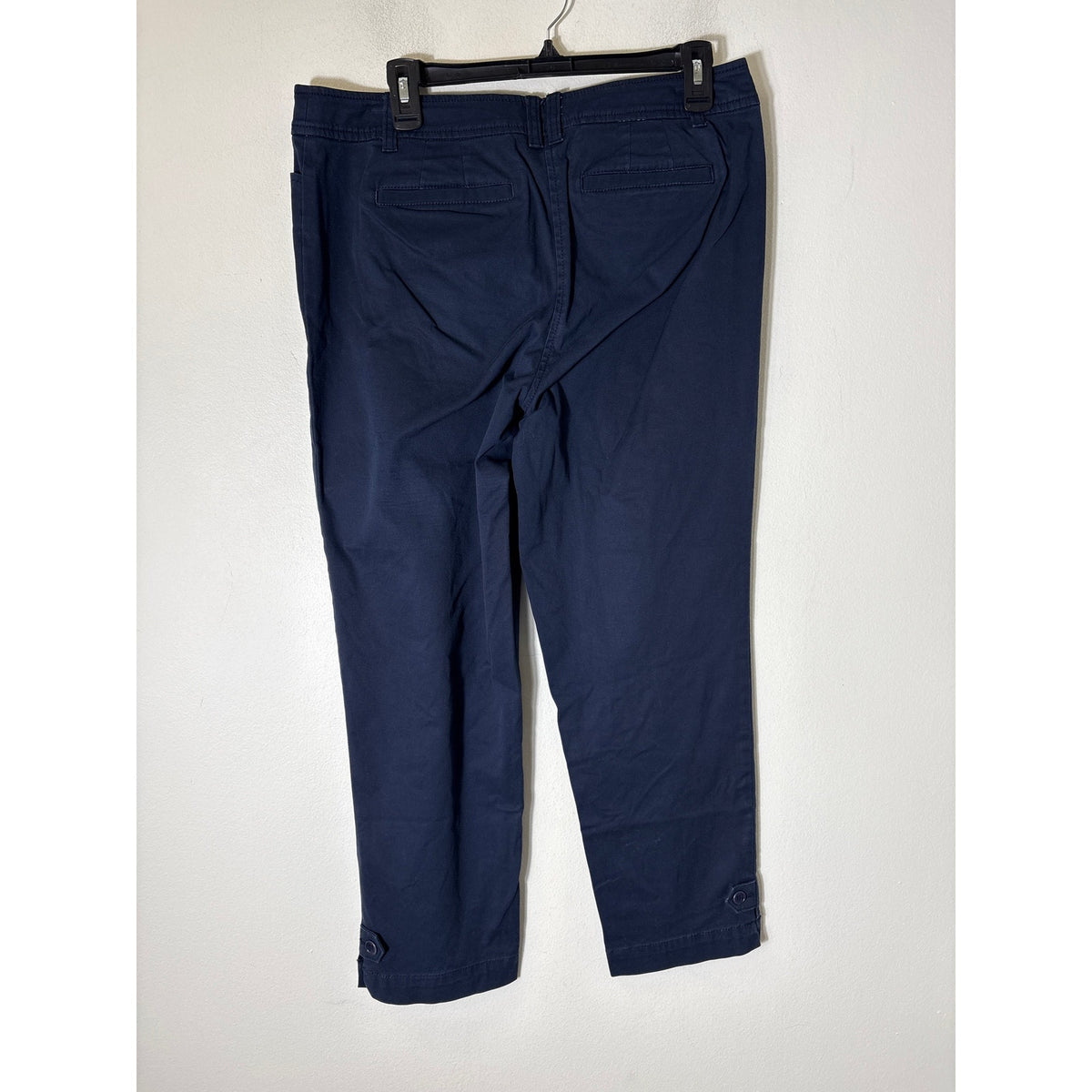 Talbots Navy Cotton Perfect Crop Pant Sz 10