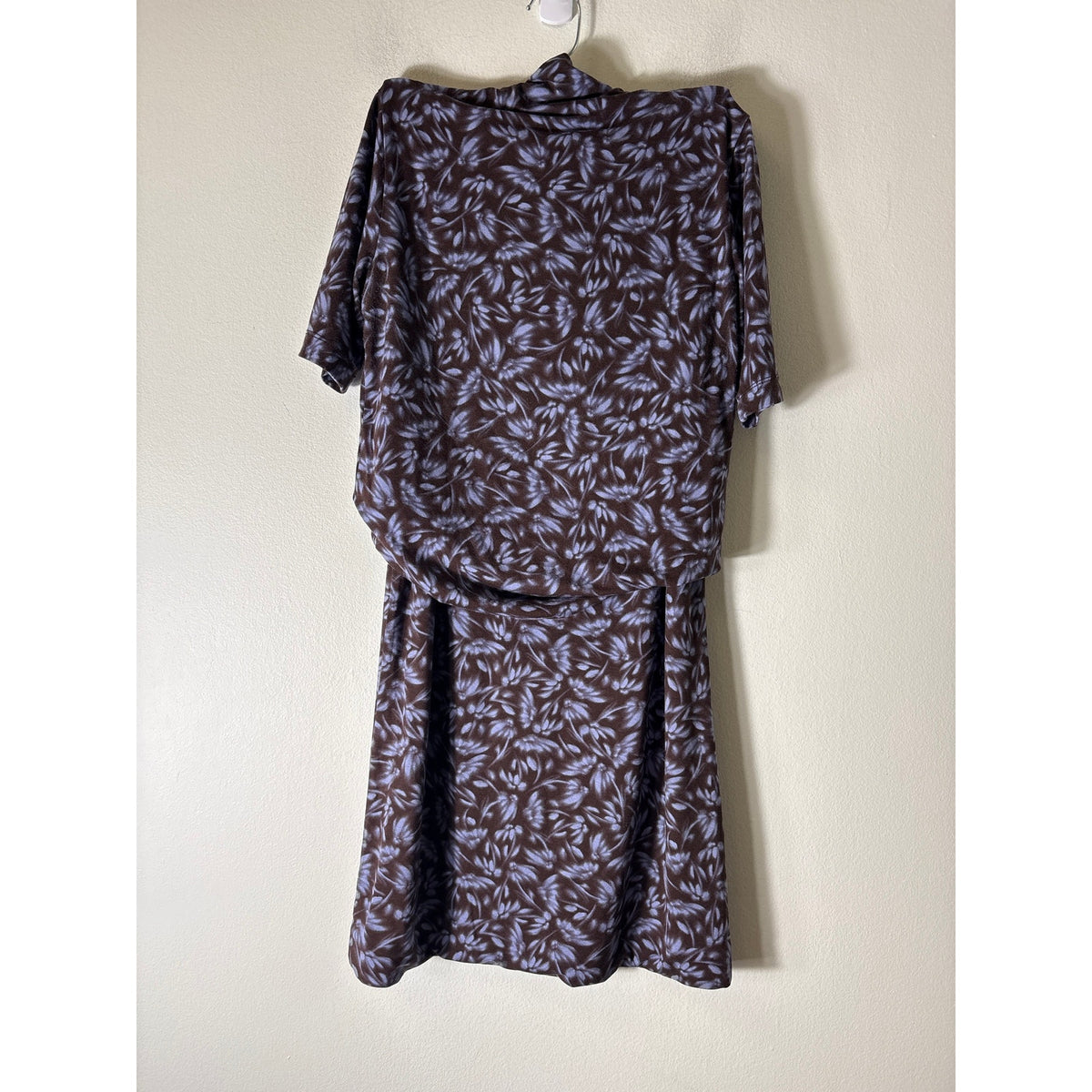 Madewell Brown and Blue Floral Skirt Set Sz XS