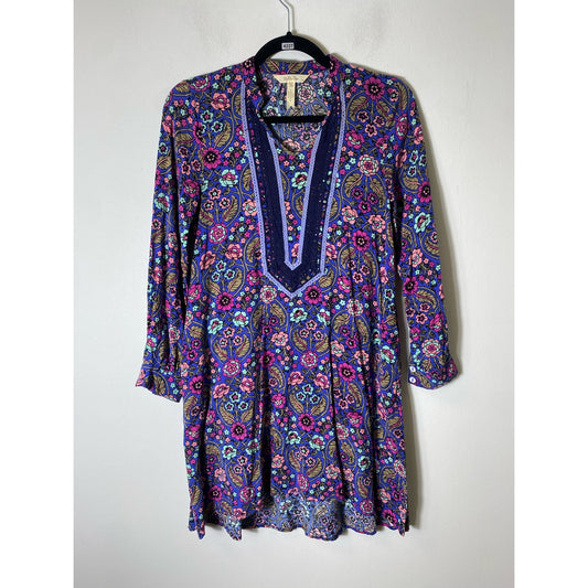Matilda Jane Blue Floral Long Sleeve Dress size XS
