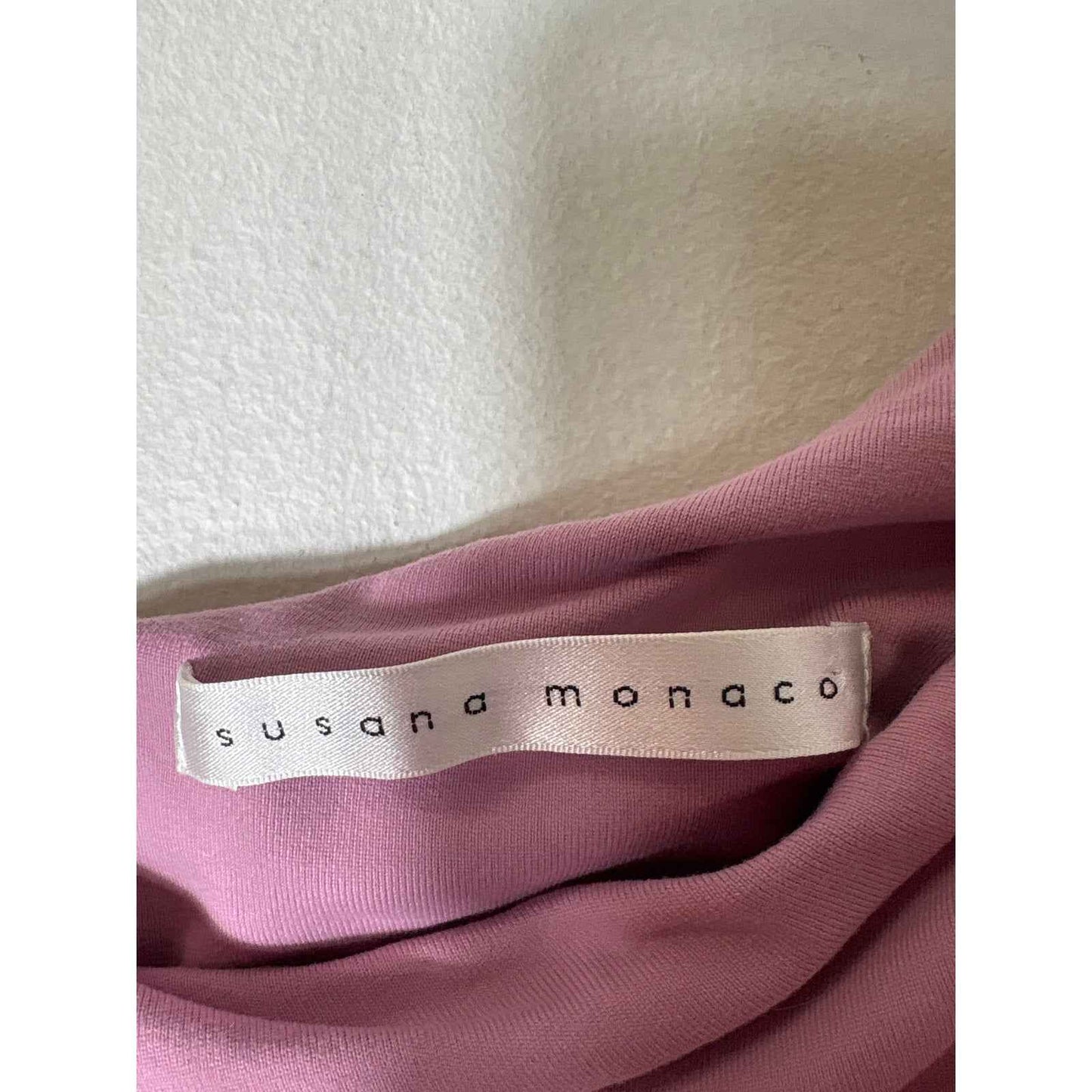 Susana Monoco Pinkish Purple One Shoulder Ruffle Mini Dress Sz S