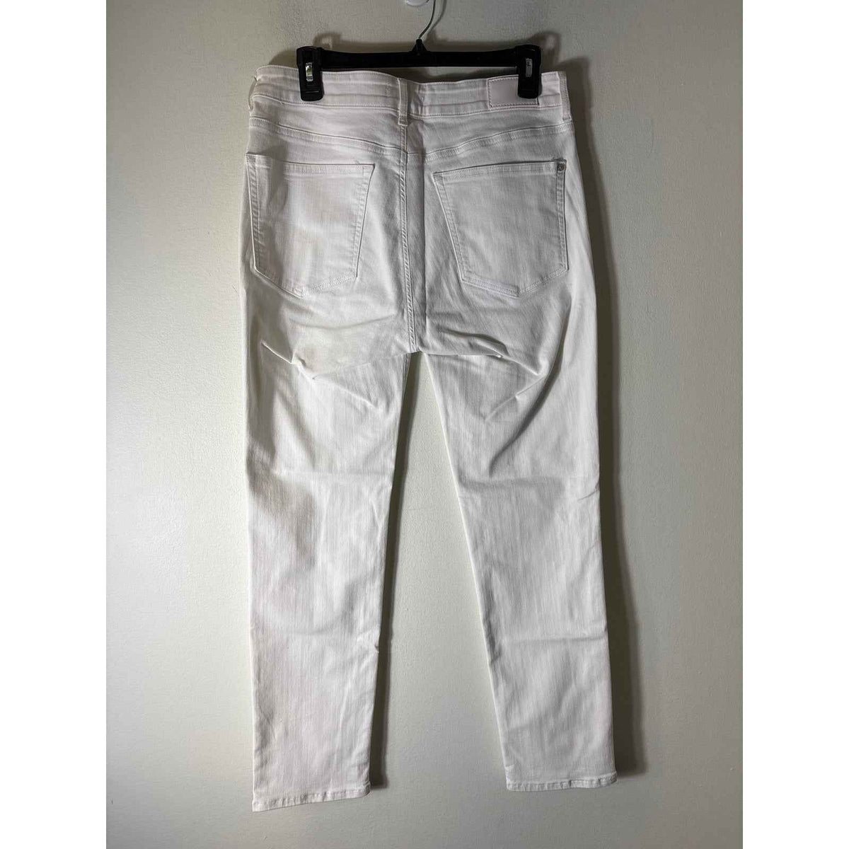Mavi White Kathleen High-Rise Slim Boyfriend Sz 30/28