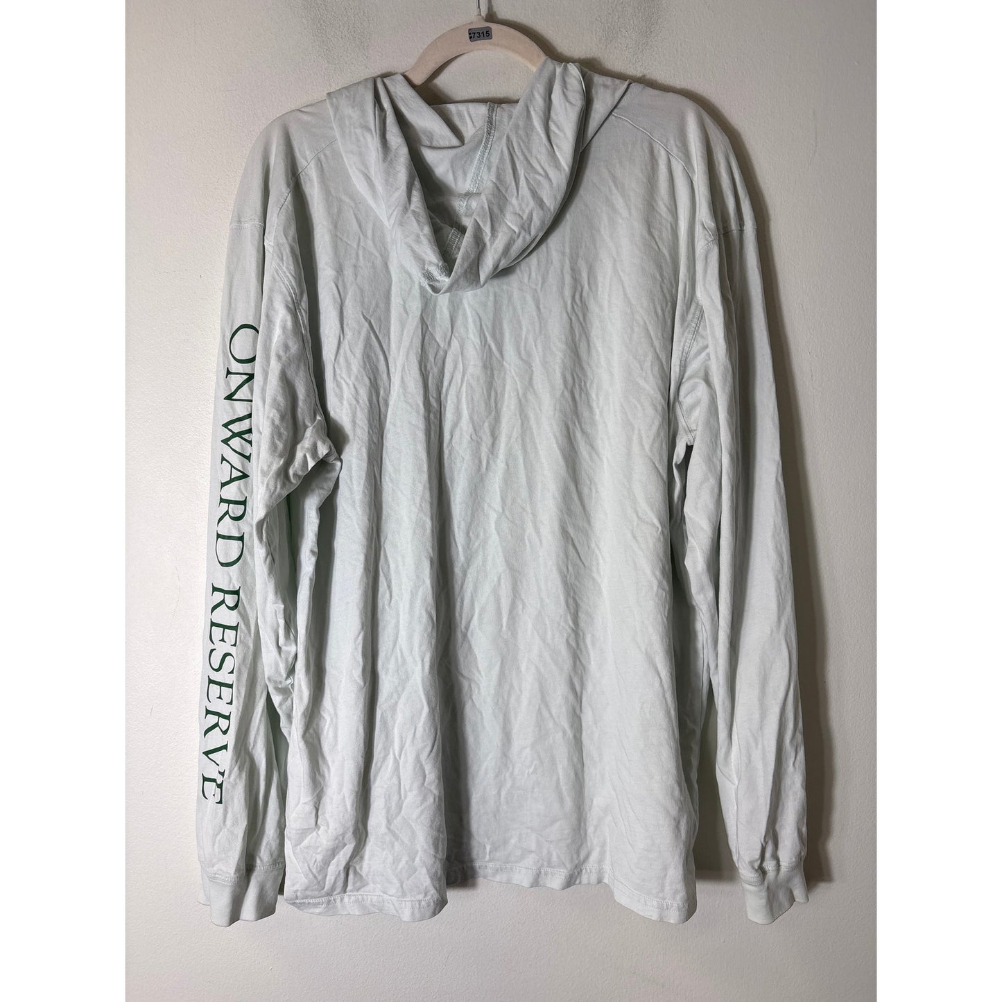 Men's Onward Reserve Pale Green Long Sleeve Cotton Tee Sz XL
