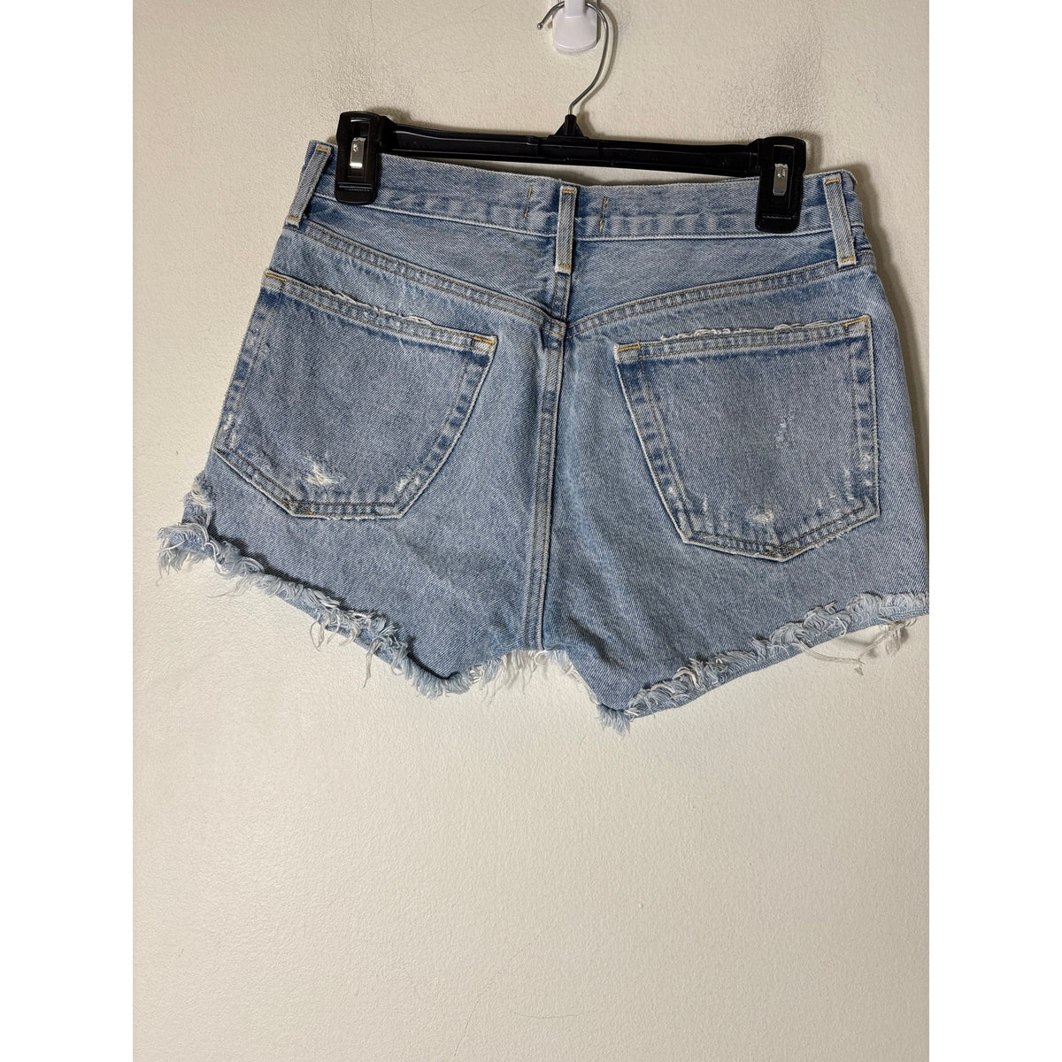 Agolde Parker Button Fly Cutoff Denim Shorts Sz 25