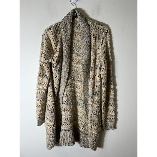 Womens Mystree Knitted Beige Cardigan Sz M