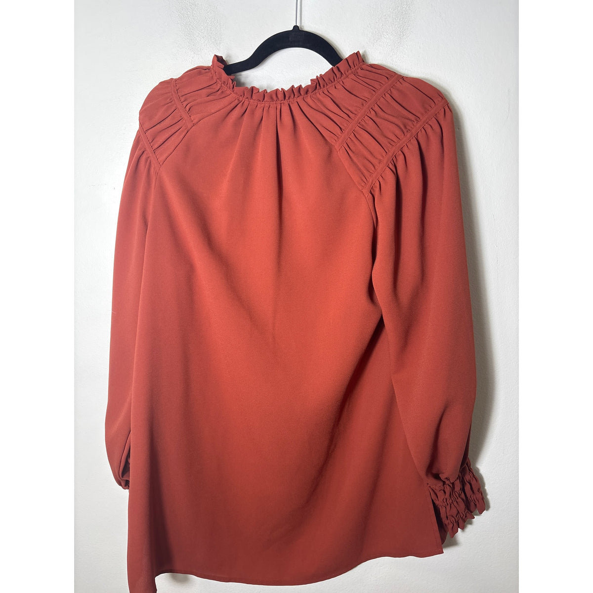 Crosby Rust Long SLeeve Mini Dress Sz M