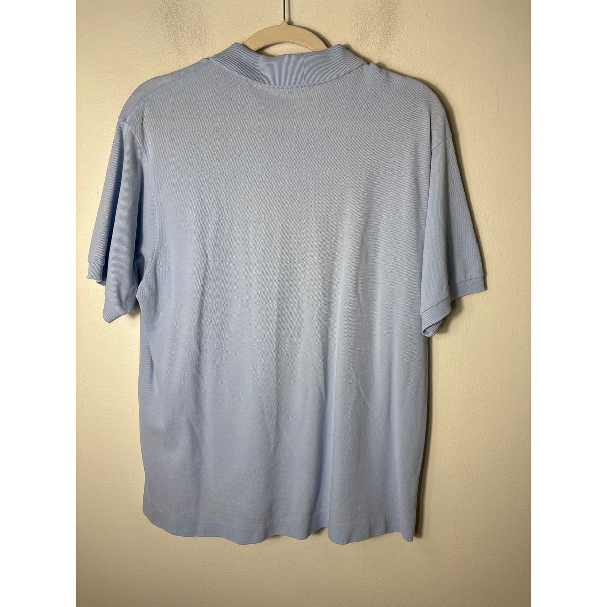 Mens Lacoste Baby Blue Short Sleeve Polo Shirt Sz 6 (Large)