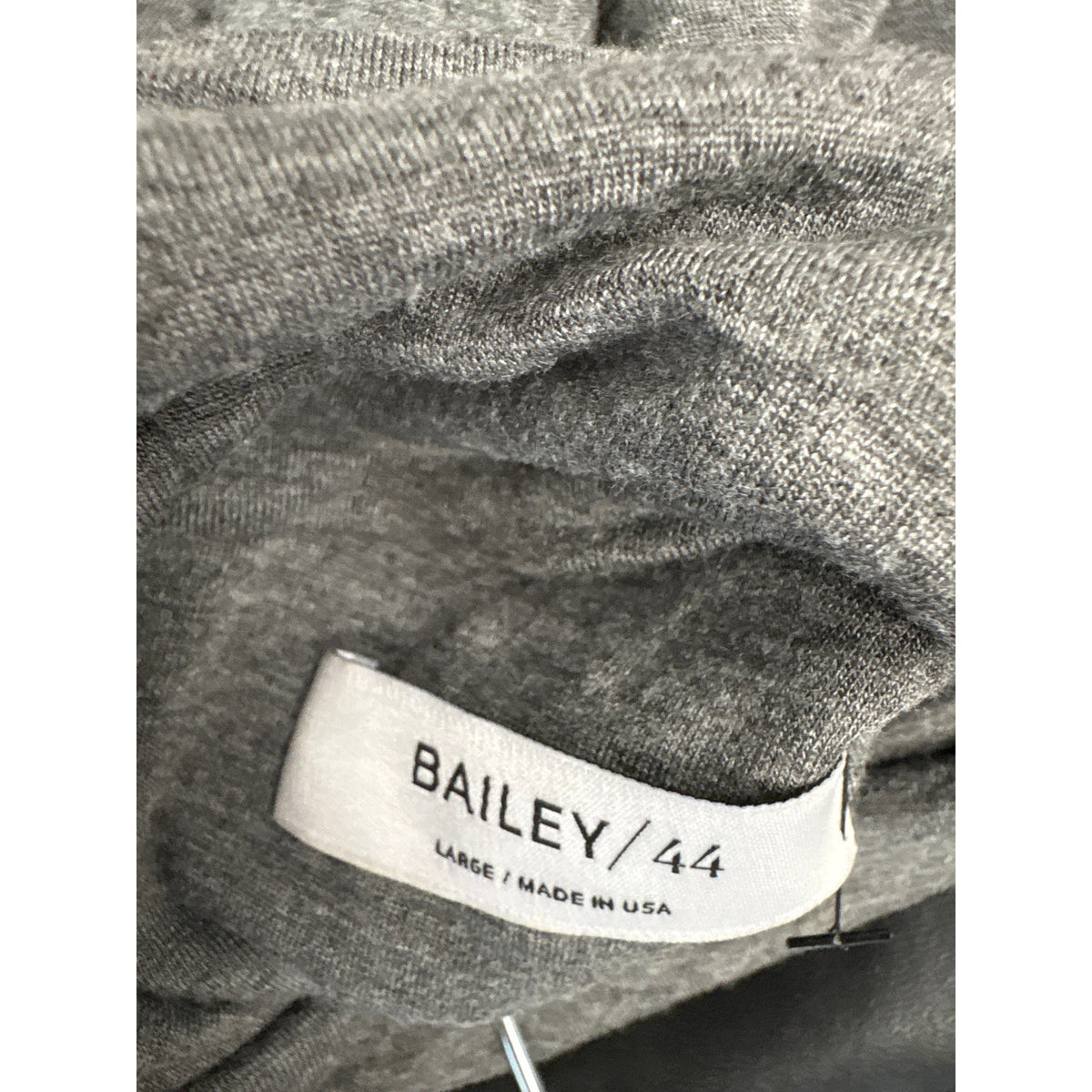 Baily/44 Black Gray Mixed Media Sleeveless Turtle Neck Dress Sz L