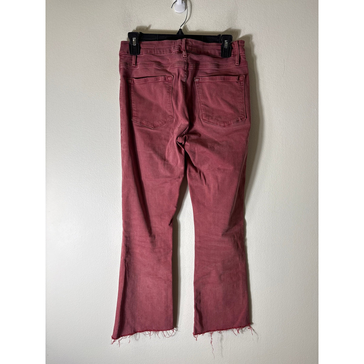 Frame Red Washed Le Crop Mini Boot Sz 27