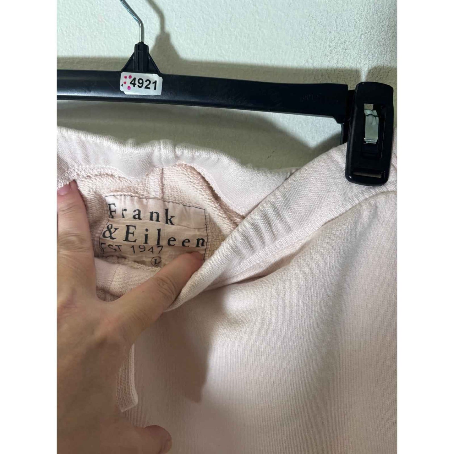 Frank & Eileen Pink Cropped Sweat Pants Sz L