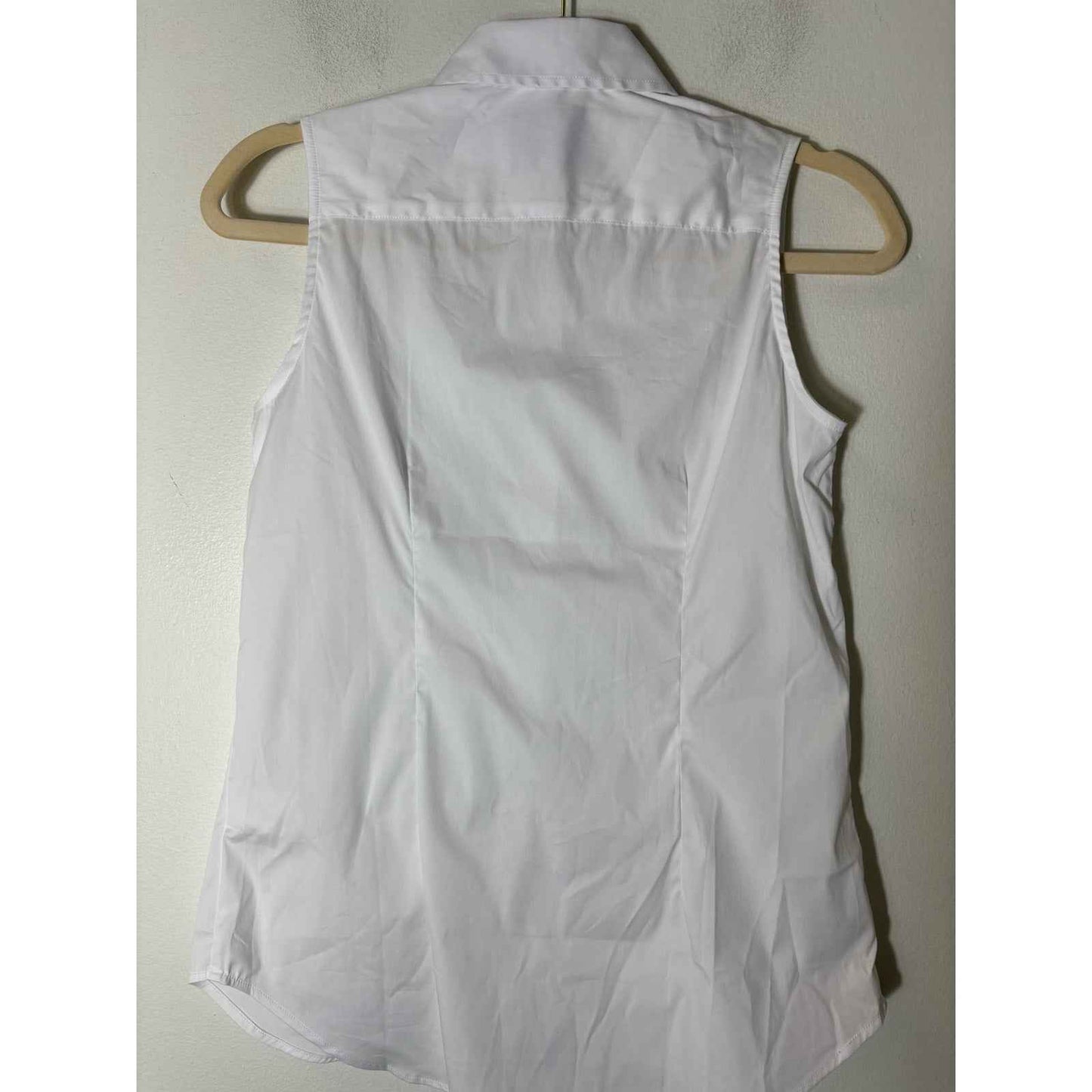 The Shirt White Button Up Sleeve Shirt Sz XS