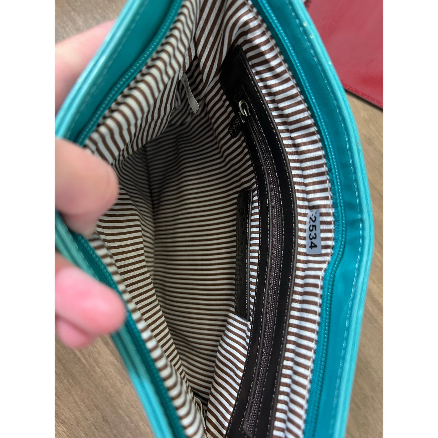 Shiraleah Teal Blue Foldable Clutch