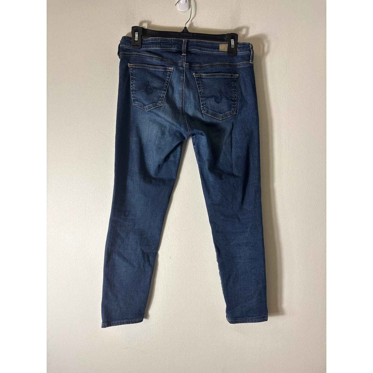 AG Dark Wash Slim Straight Ankle Blue Jean Sz 29