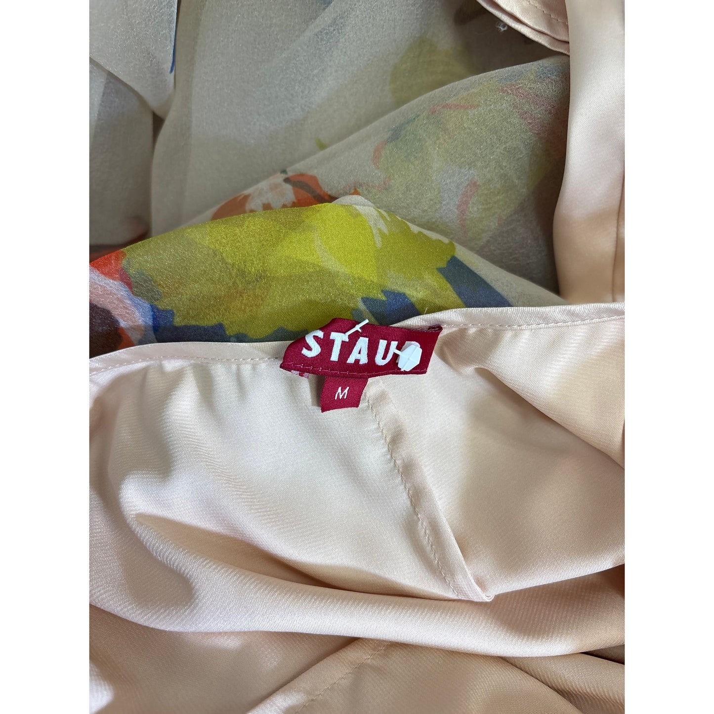 Staud Yellow Floral Gown Sz M
