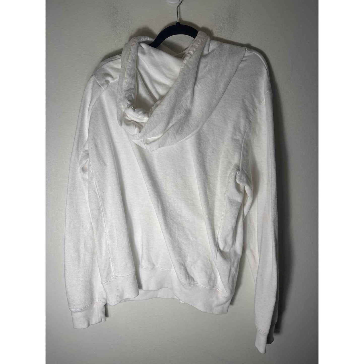 League White Long Sleeve TCU Hooded Sweatshirt Sz M