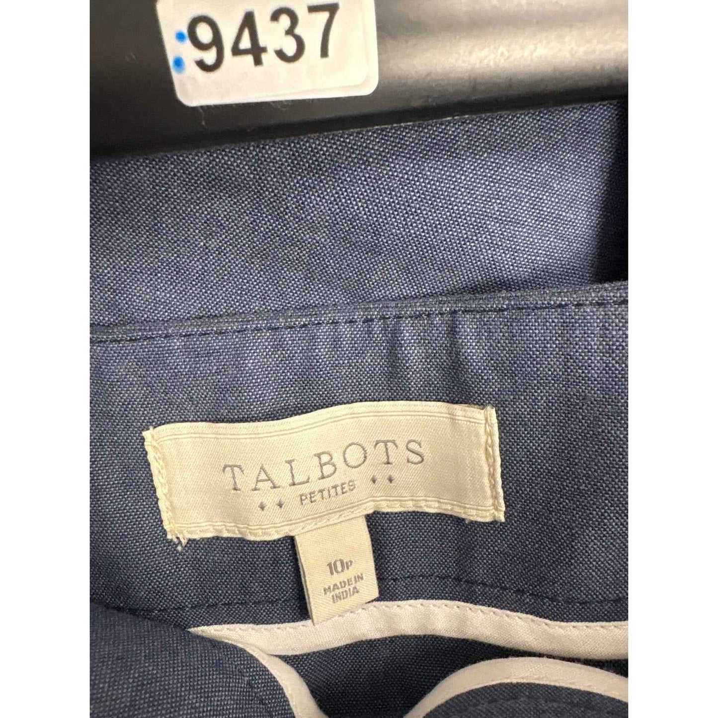 Talbots Chambray Scalloped Hemline Skirt Sz 10P