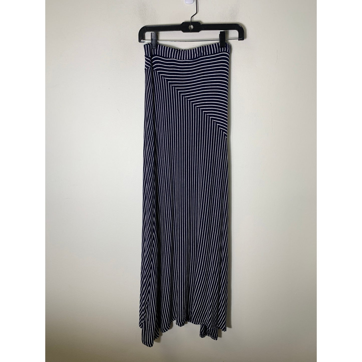 Sunday in Brooklyn Navy White Stripe Maxi Skirt Sz S
