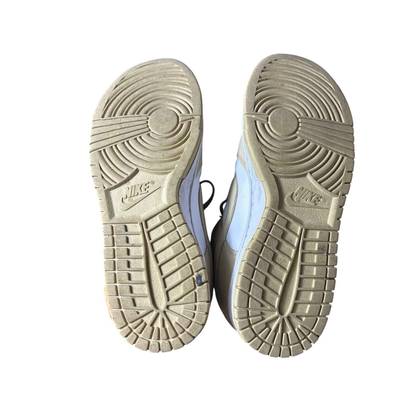 Nike Low Top Tan And White Dunks Sz 6.5