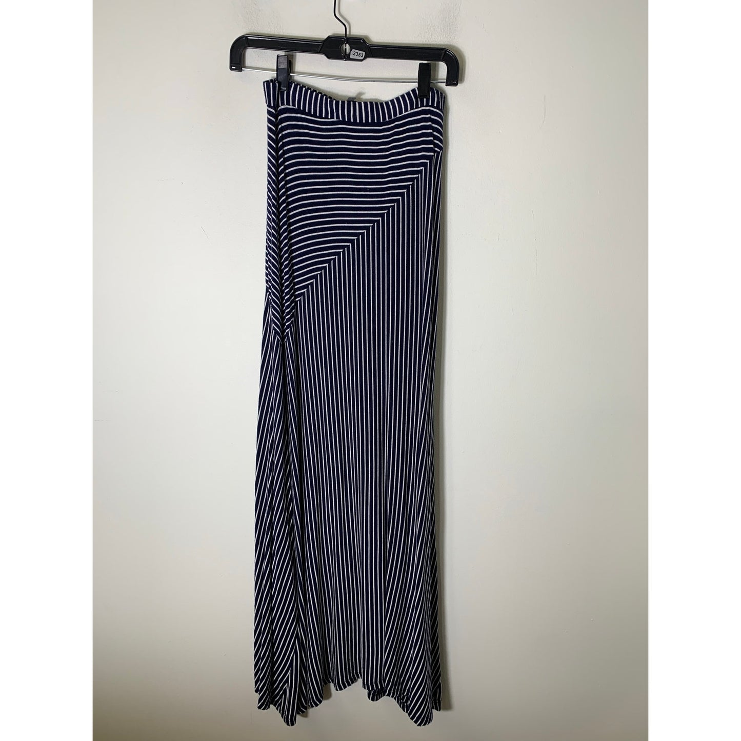 Sunday in Brooklyn Navy White Stripe Maxi Skirt Sz S