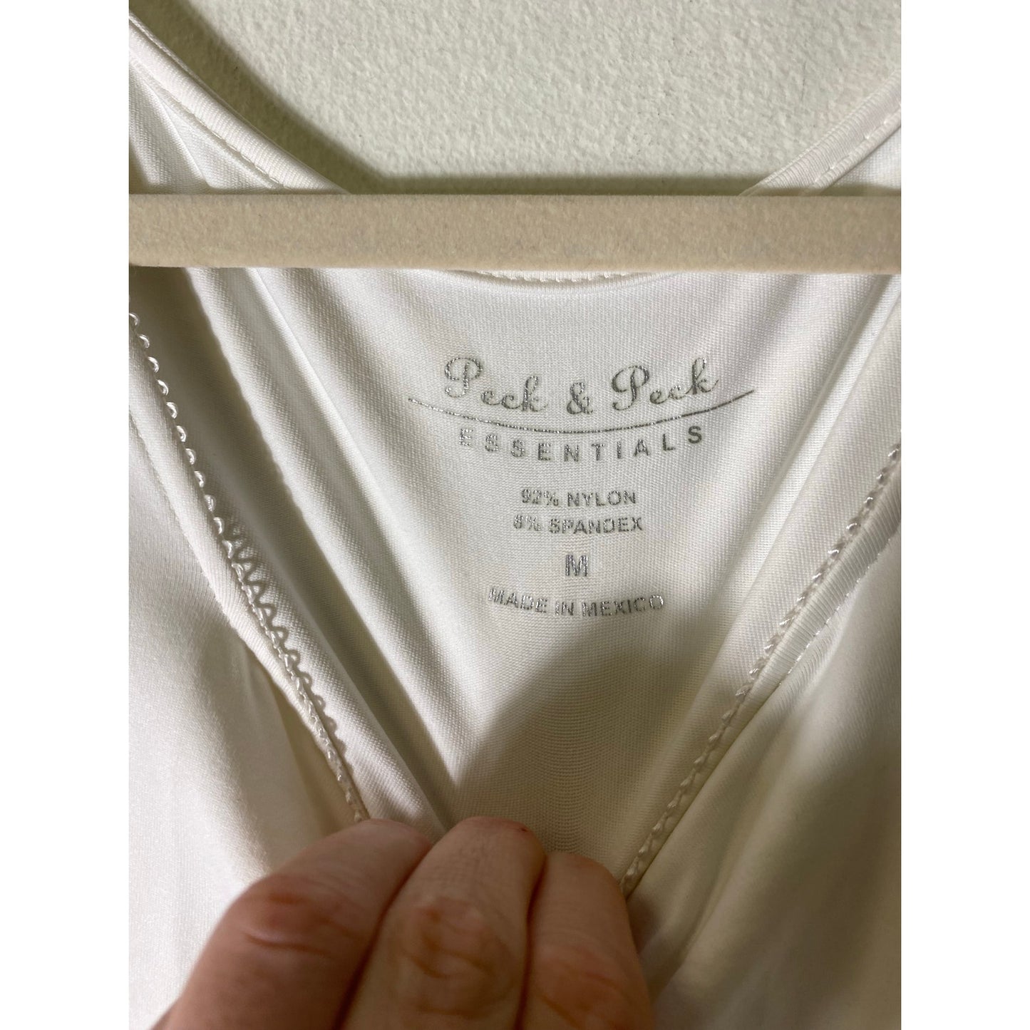 Peck & Peck White Cami sz M