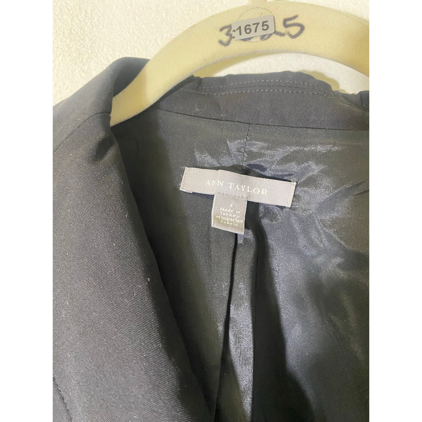 Ann Taylor Classic Black Long Sleeve Blazer Sz 4