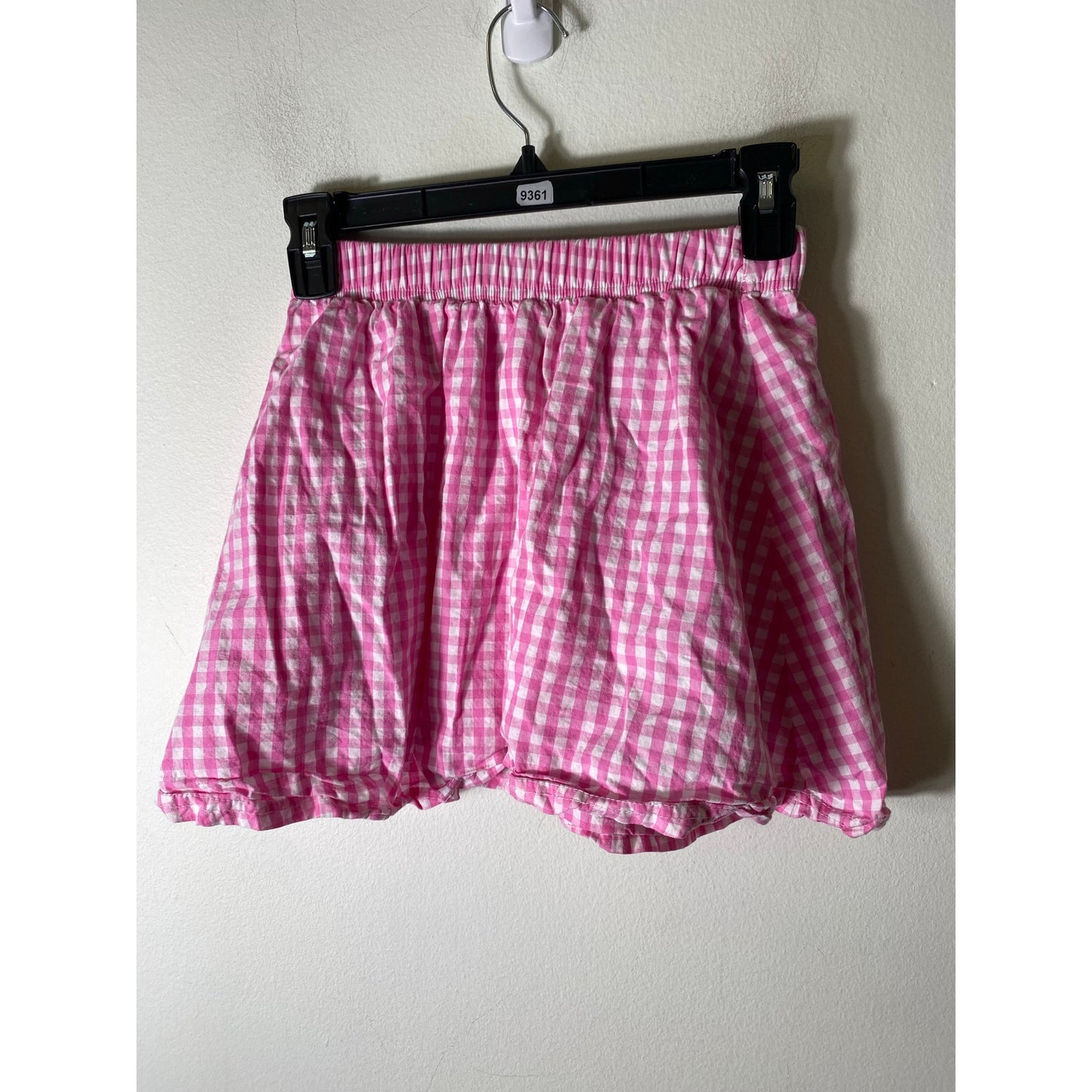 Classic Whimsy Girls Pink and White Gingham Skirt Set, Top and Bottom Sz 12