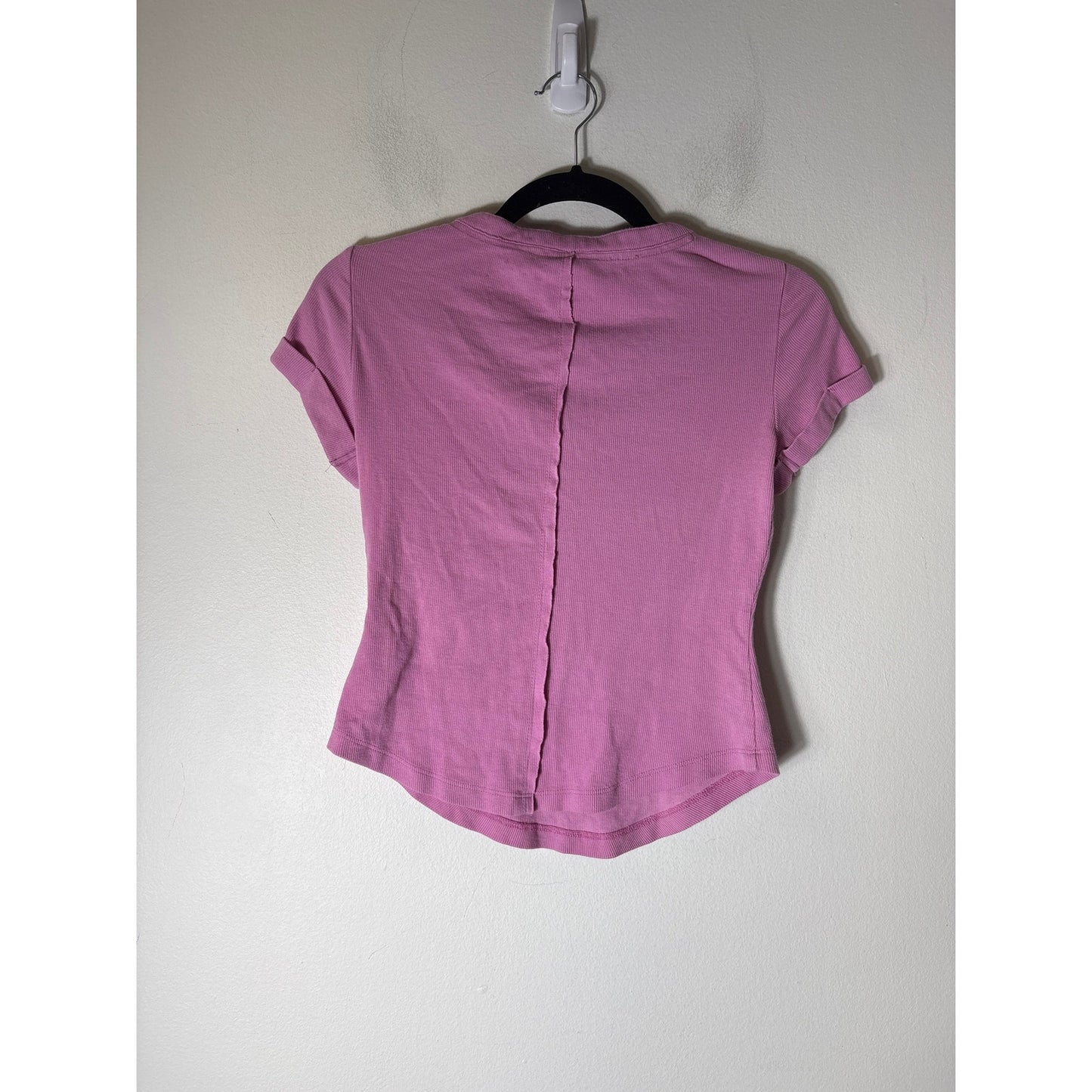 Pilcro Pink Ribbed Top Sz XS