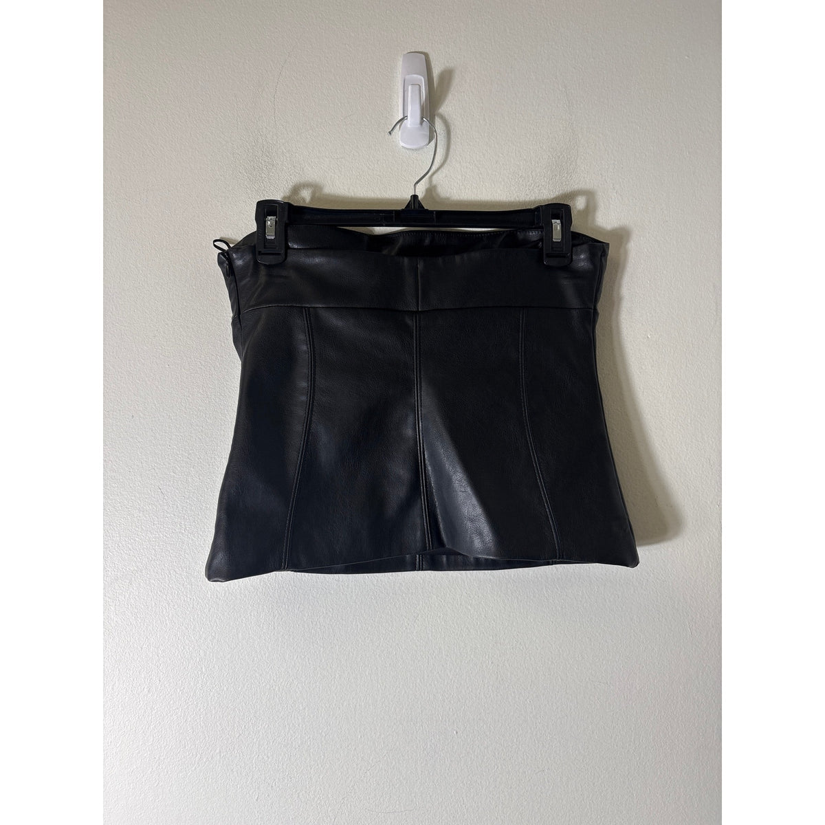NWT Zara Faux Leather Strapless Top Sz S