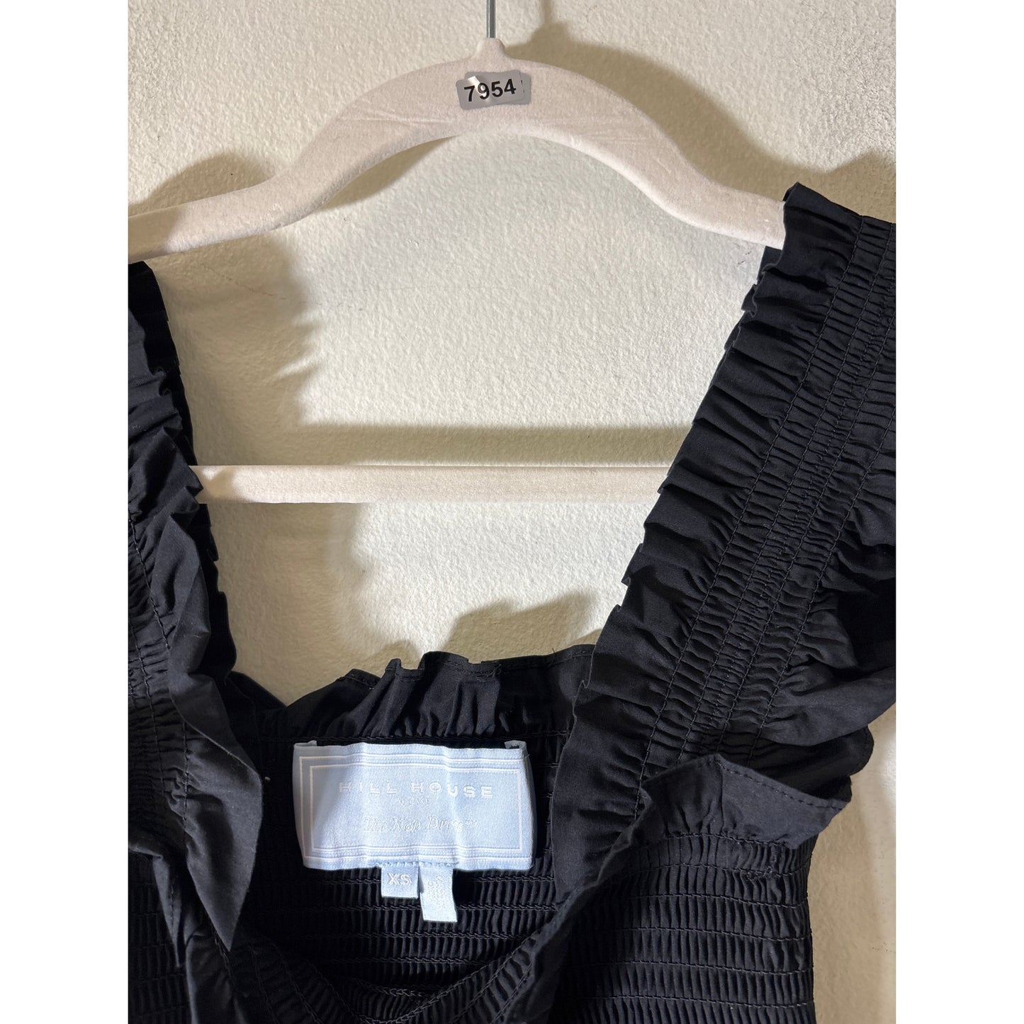 Hill House The Nap Dress Black Cotton Maxi Dress Sz XS