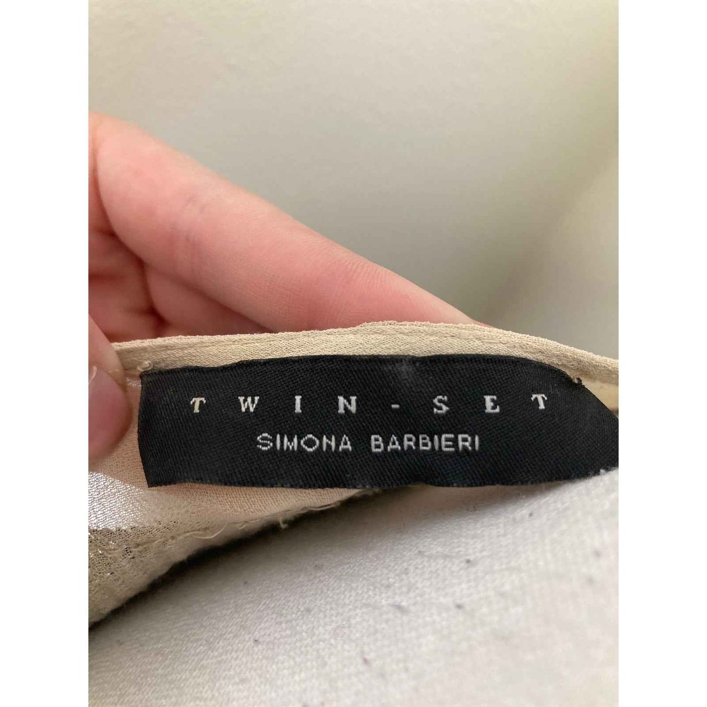 Twin Set Gold Sequin Cocktail Dress Sz L