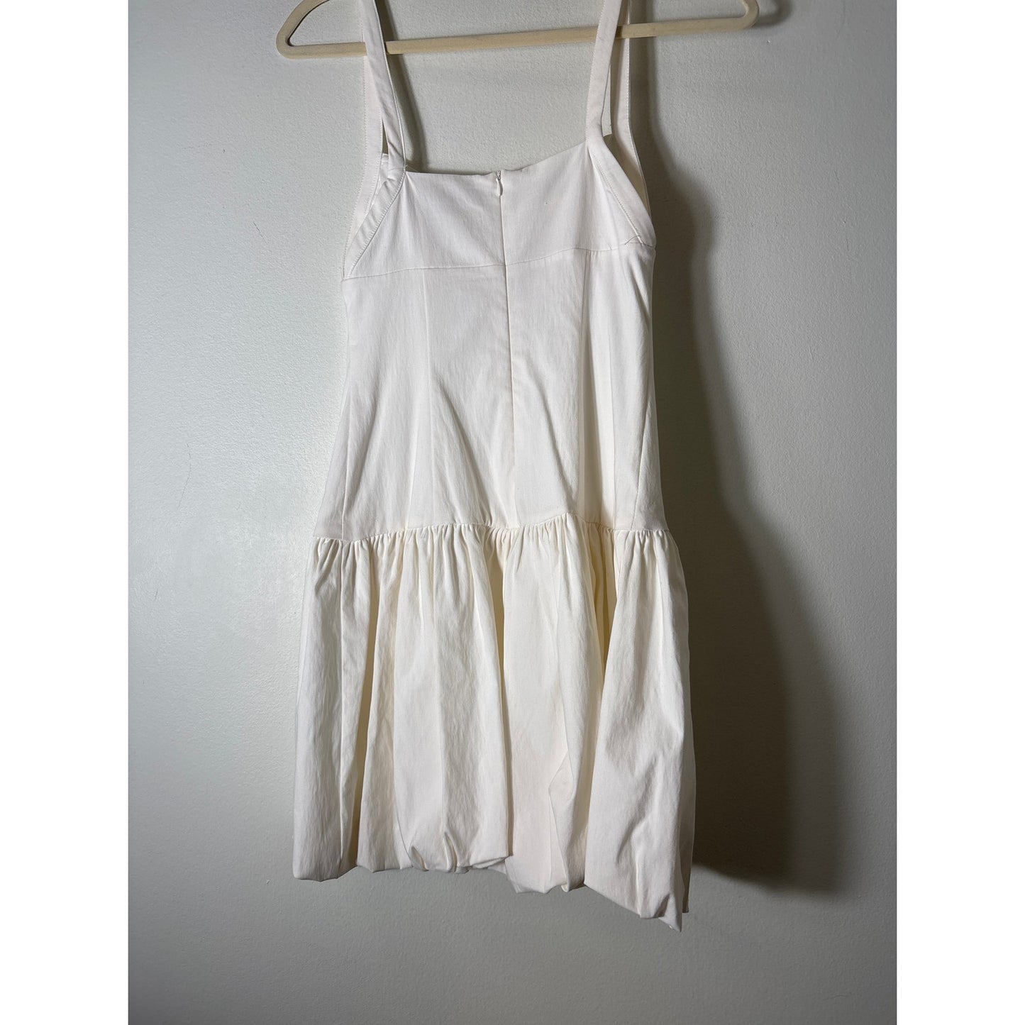 Zara White Cutout Mini Bubble Dress Sz S