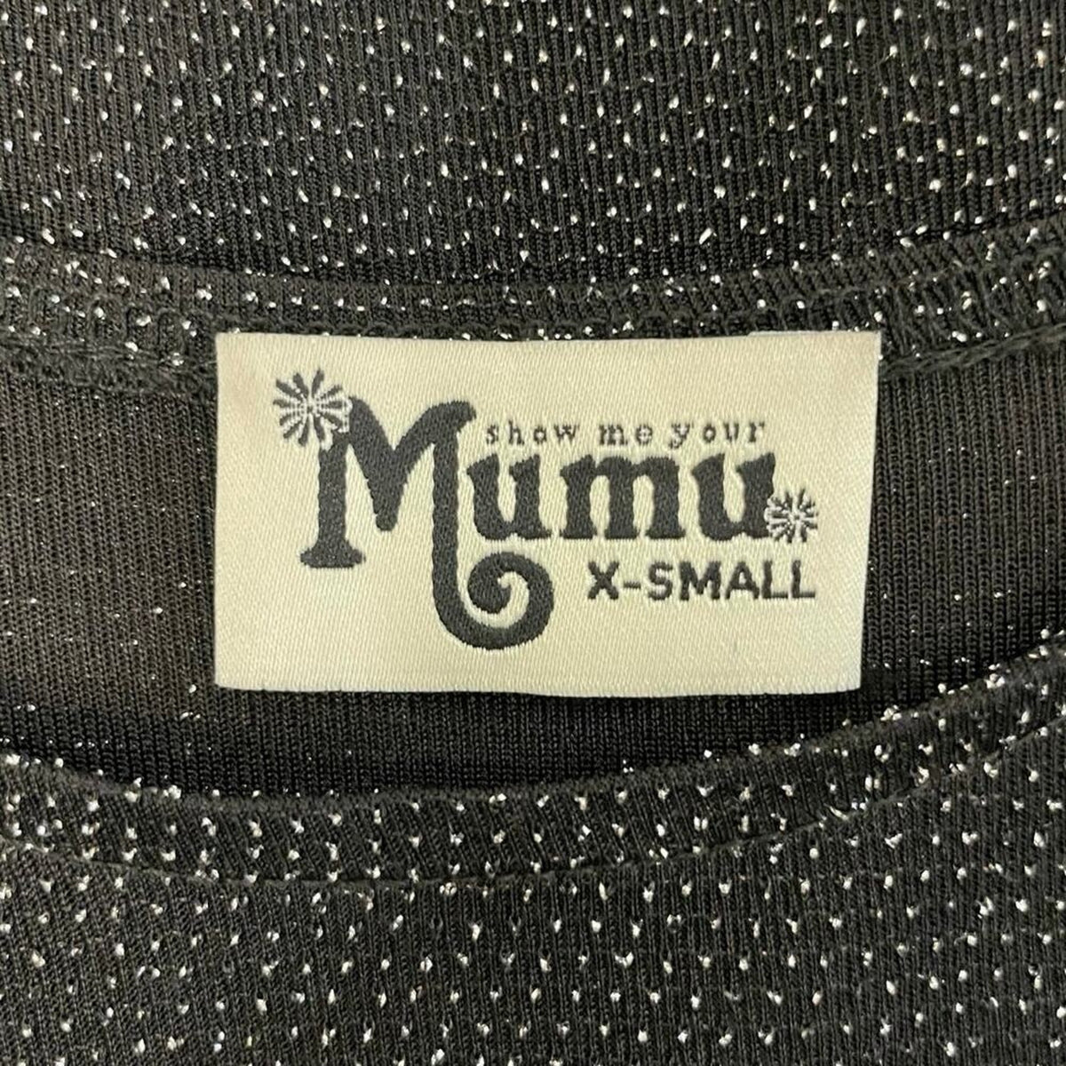 Show Me Your Mumu Black Sparkly Mini Dress XS