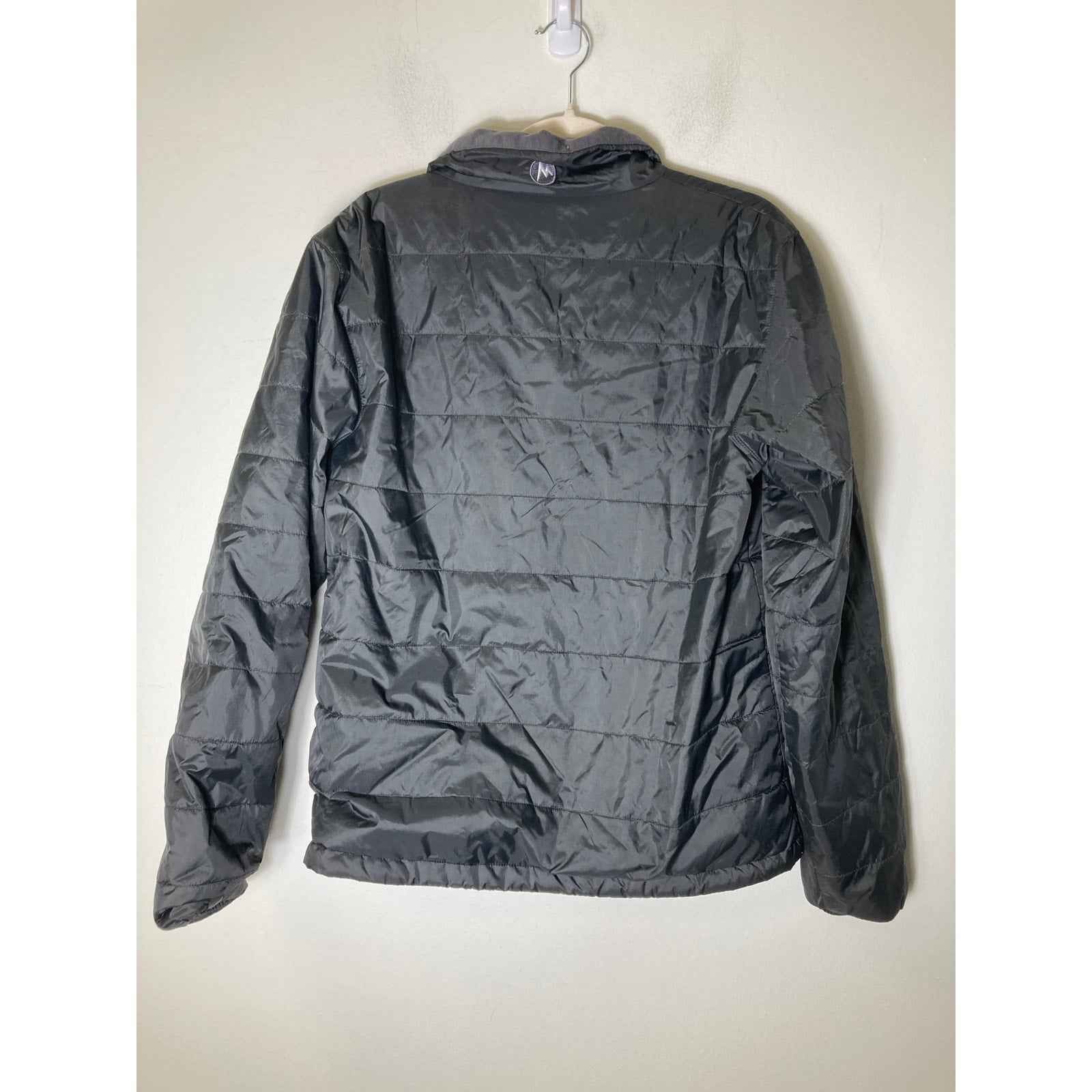 Men's Marmot Black Long Sleeve Zip Up Medium Weight Coat/Jacket Sz M