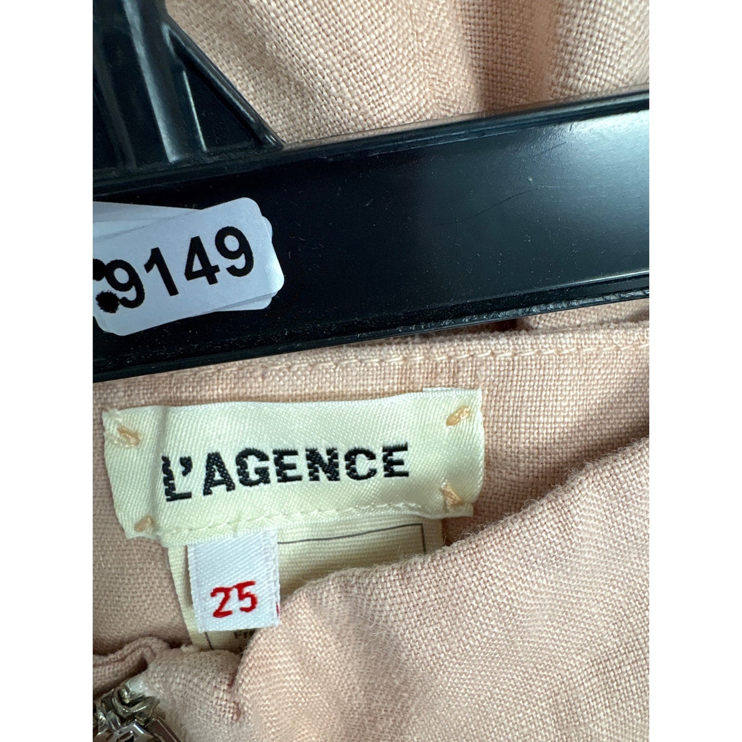 L'Agence Blush Pink Linen Tie Front Shorts Sz 25