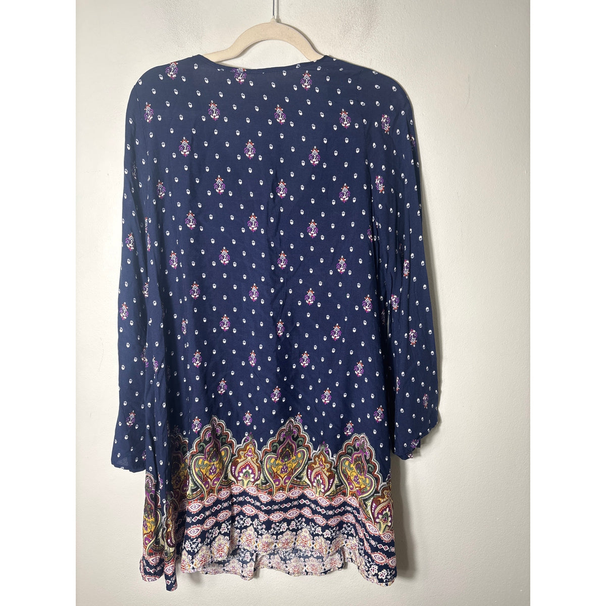 NWT Mitto Shop Navy Long Sleeve Mini Dress Sz S
