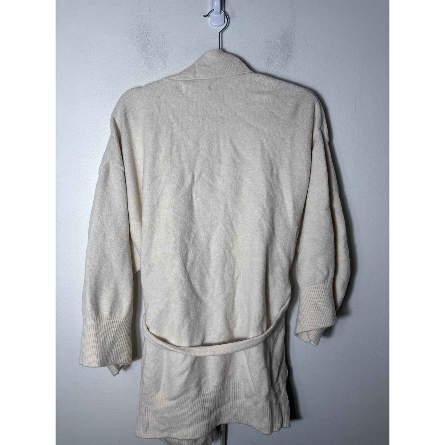 NWT MNG Cream Cardigan With Waist Tie Sz XS