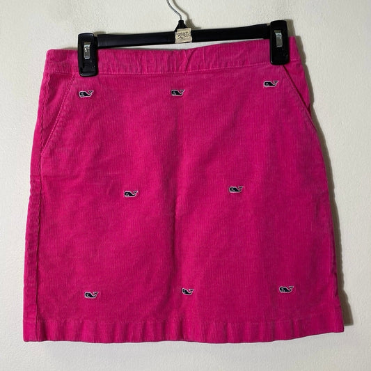 Girl's Vineyard Vines Hot Pink Corduroy Mini Skirt Sz 14