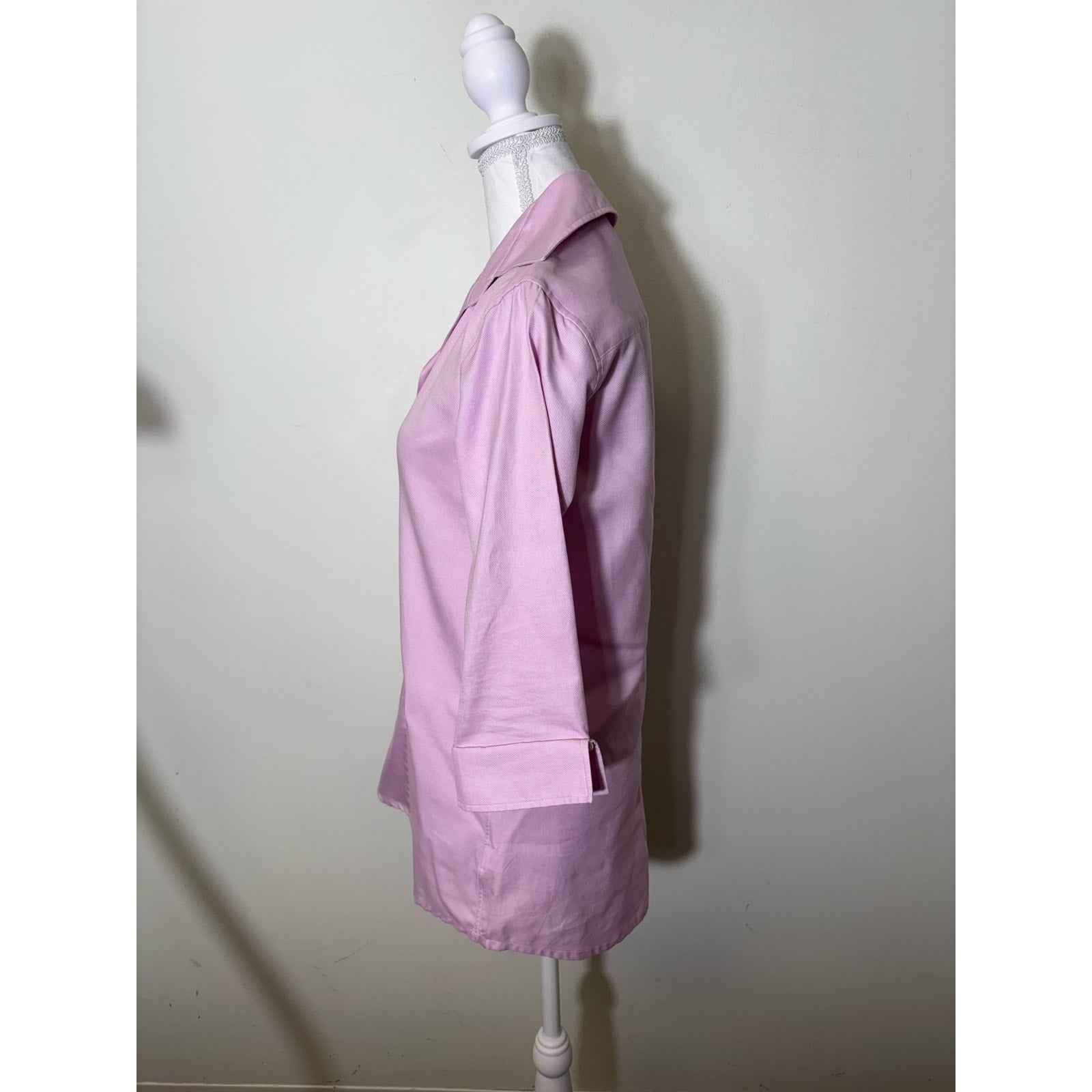 Ann Mashburn Deisgner Tunic Lavendar Poplin Sz XS