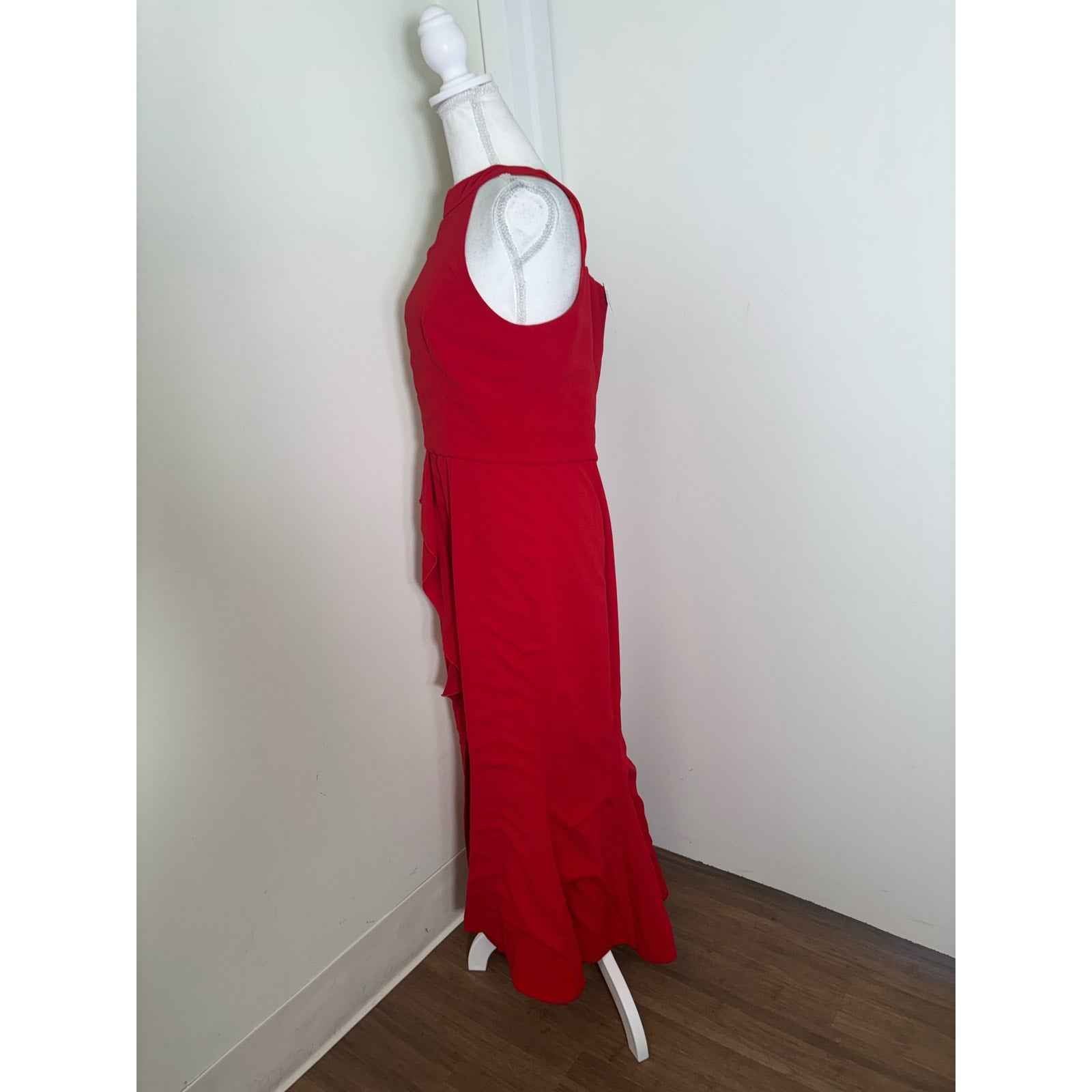 Nicholas Red Piper Evening Gown Sz 10