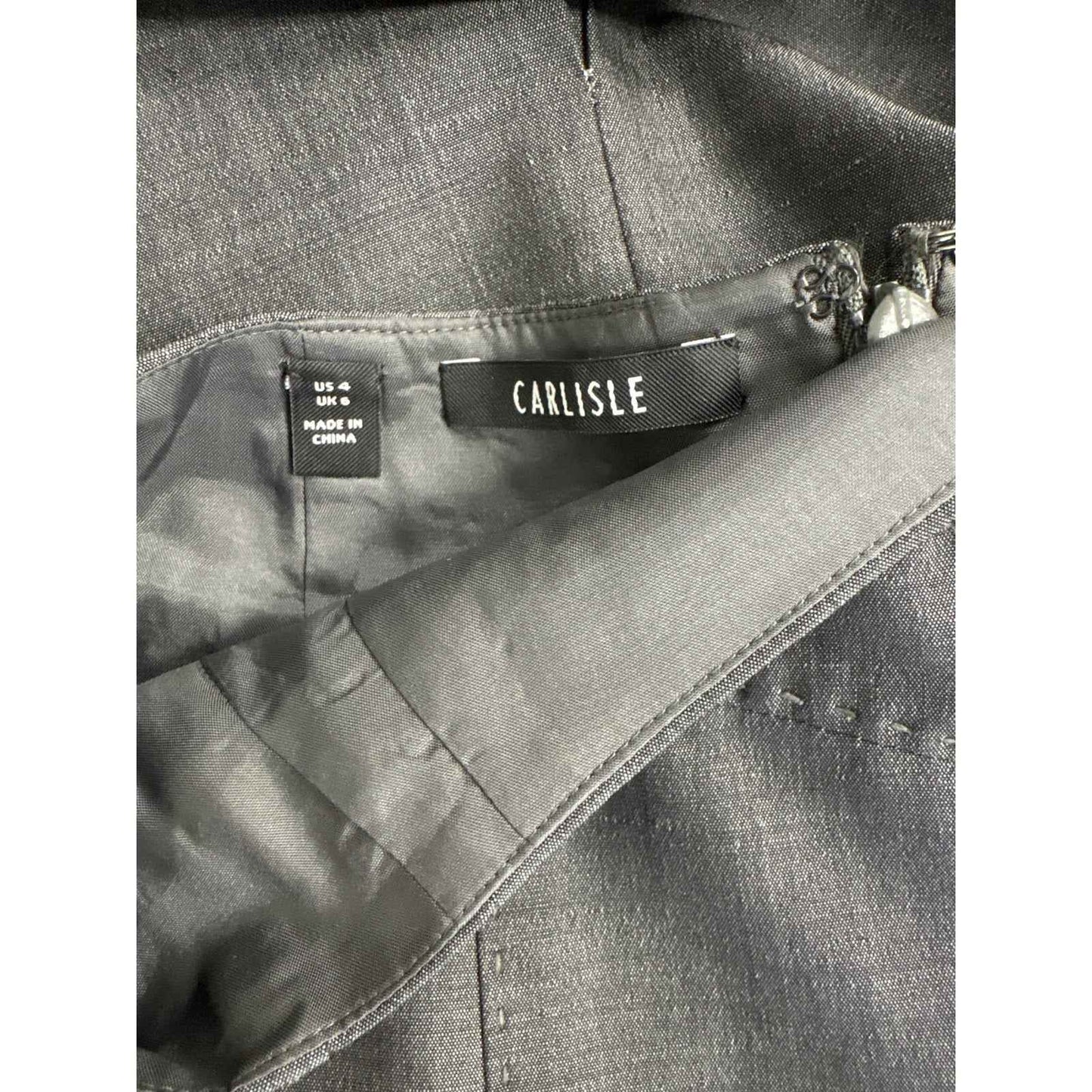 Carlisle Gray Pencil Skirt Sz 4