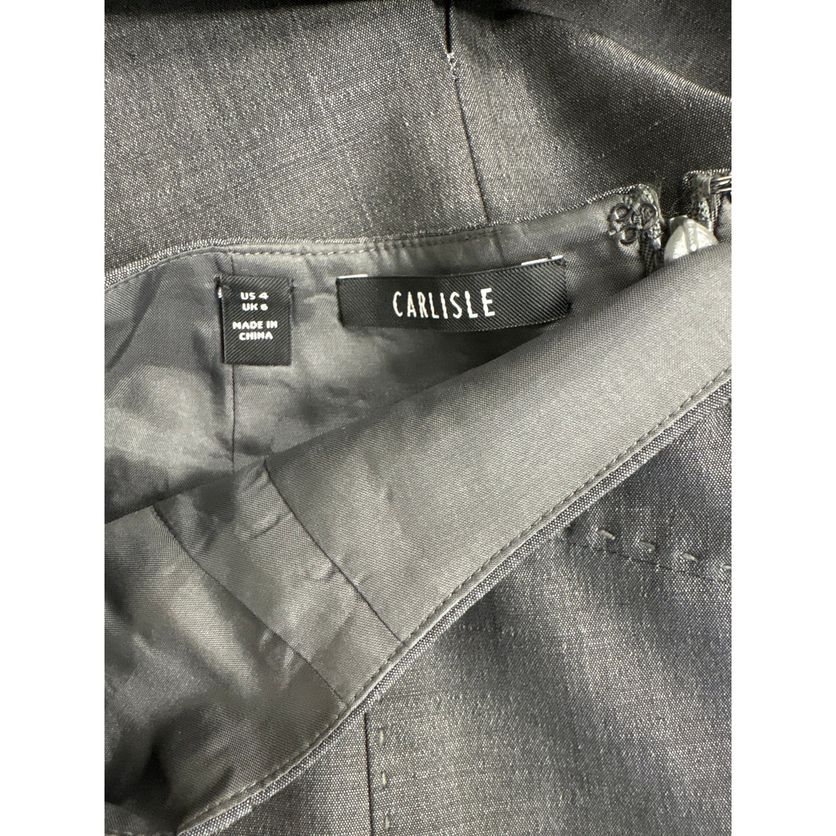 Carlisle Gray Pencil Skirt Sz 4