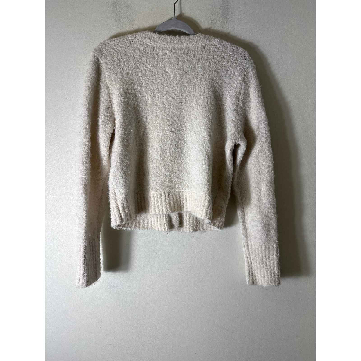 Aerie Beige Wooly Cardigan Sweater Sz S