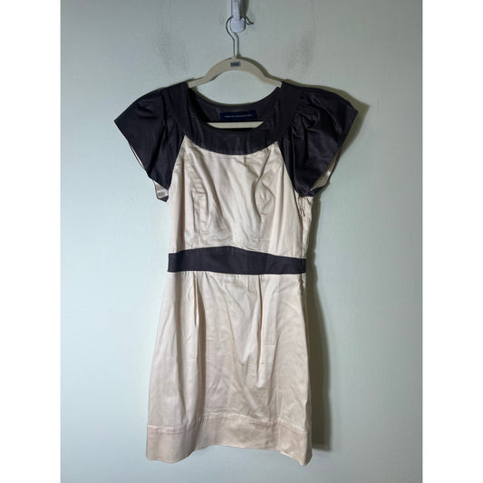 French Connection Pale Pink Flutter Sleeve Mini Dress Sz 4