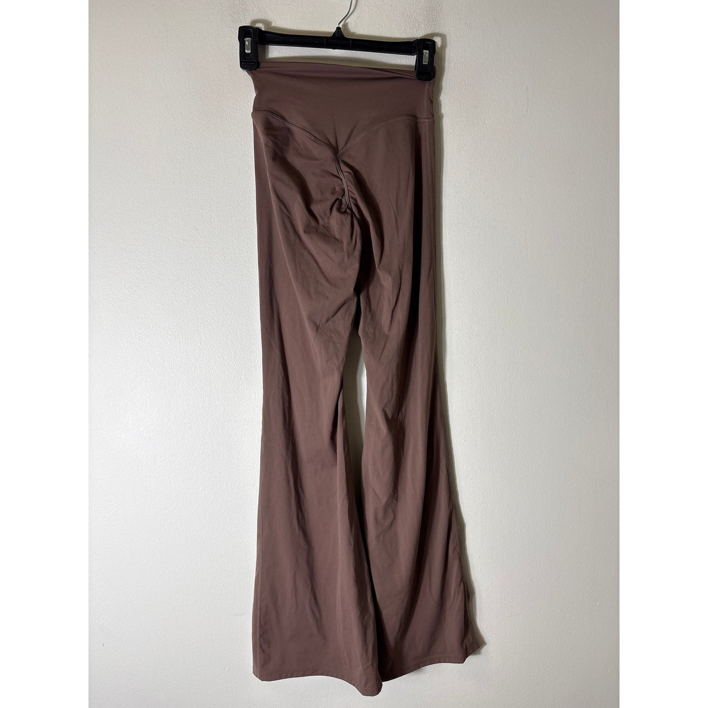 No Brand High Waisted Brown 32" Flare Leggings Sz (fits like)Xs
