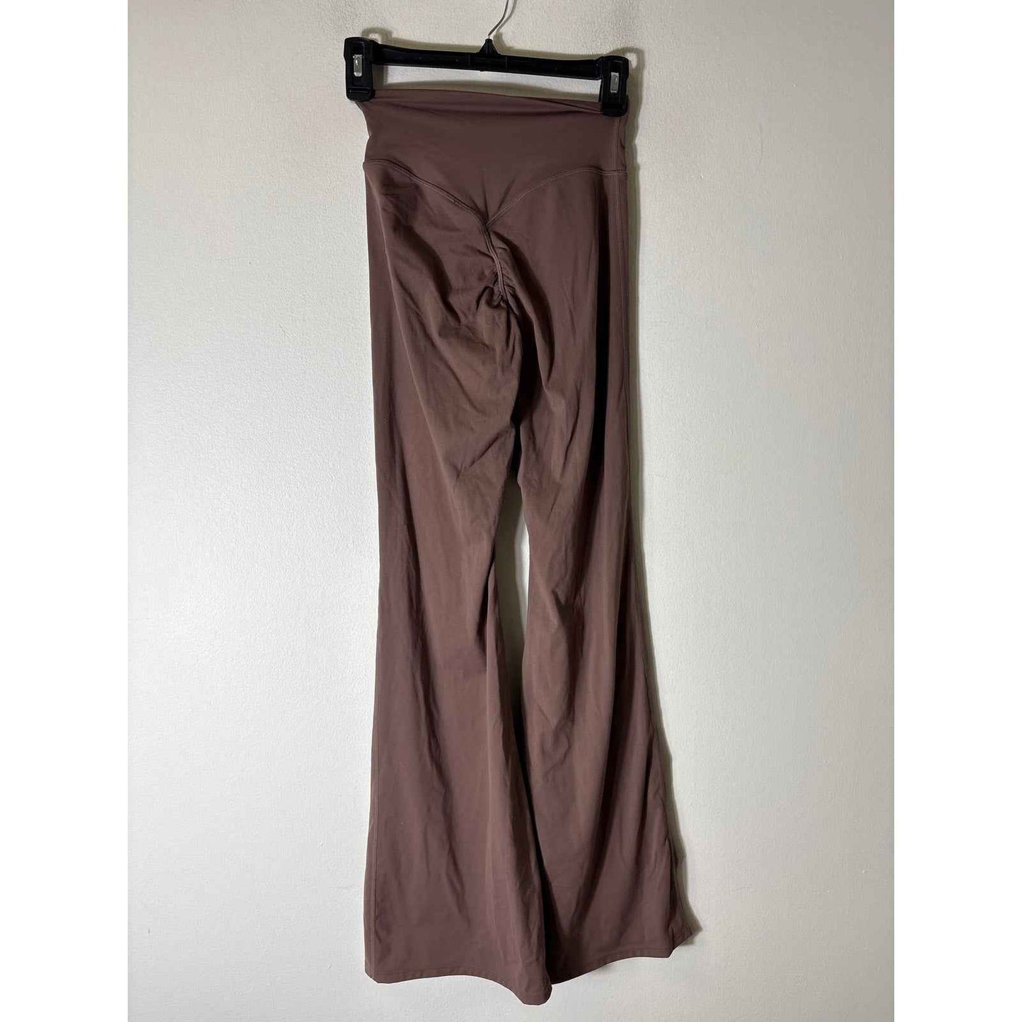 No Brand High Waisted Brown 32" Flare Leggings Sz (fits like)Xs