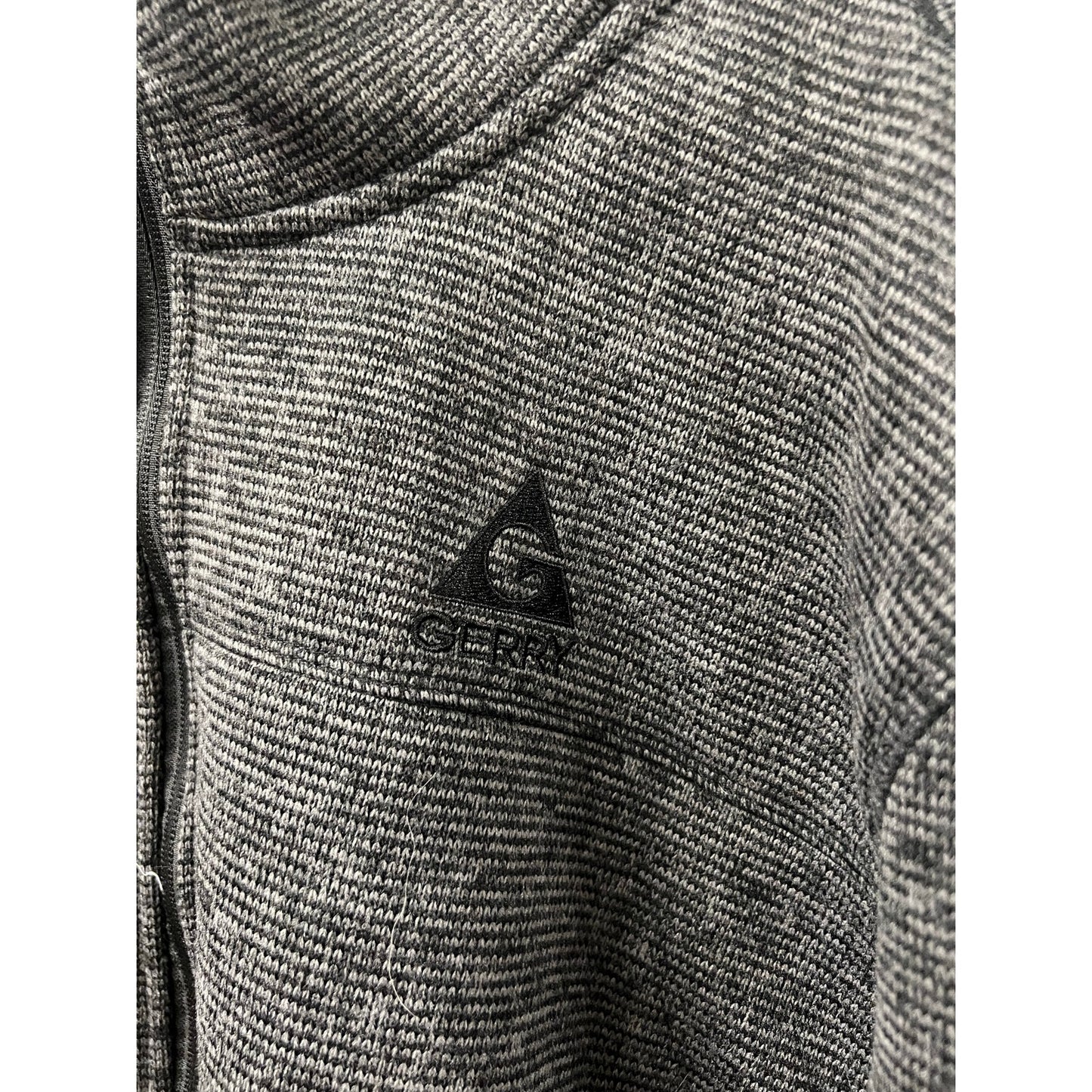 Gerry Black/Grey Zip Up Sweater JAcket Sz XXL