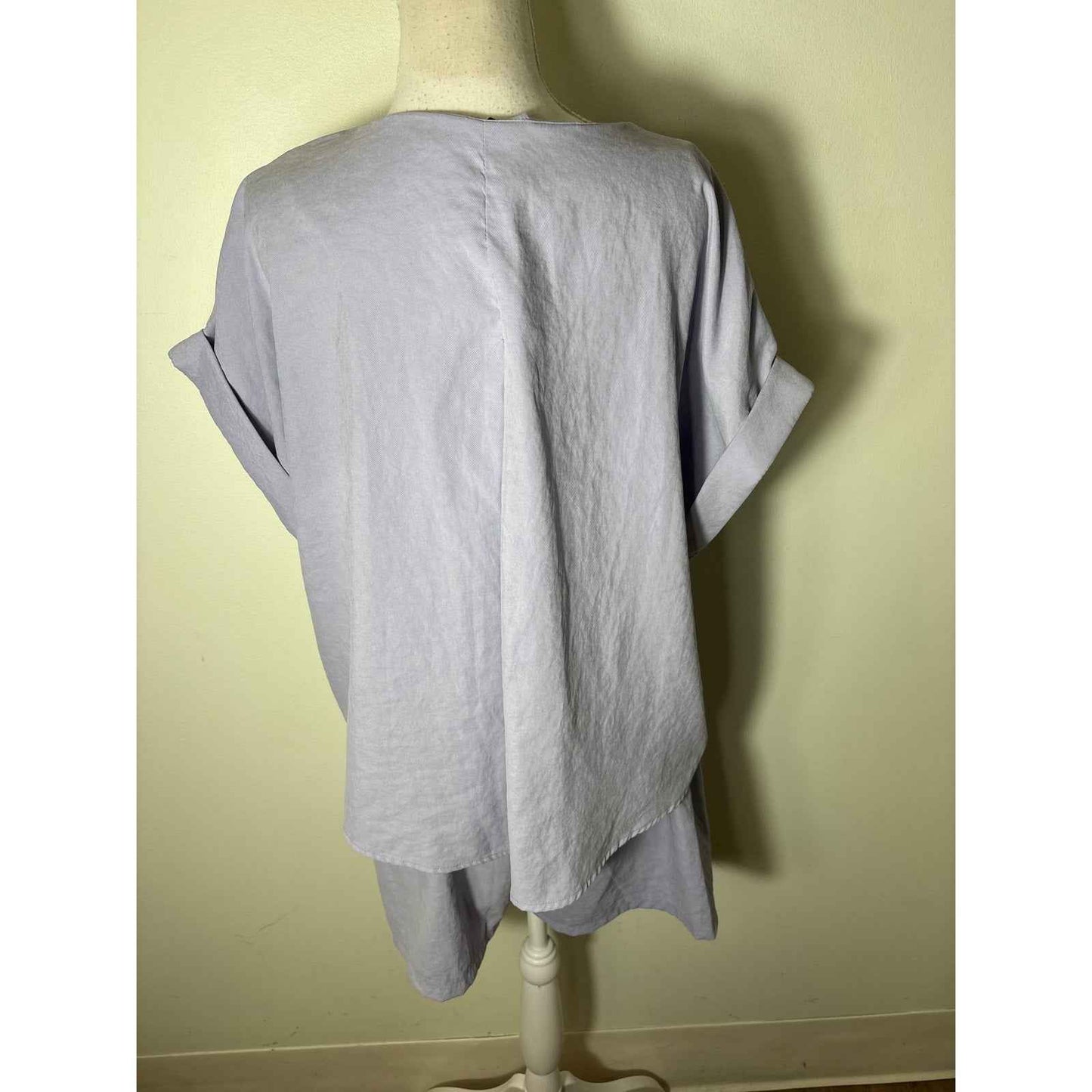 Buru Lavender Short Sleeve Top and Shorts Set Sz S