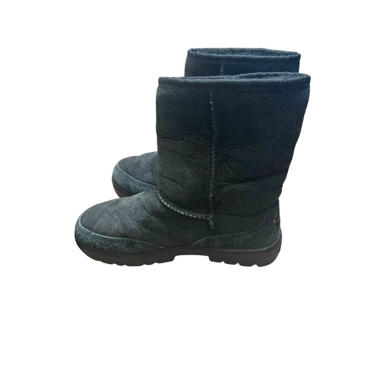 Ugg Black Ultra Short Bootie Sz 6